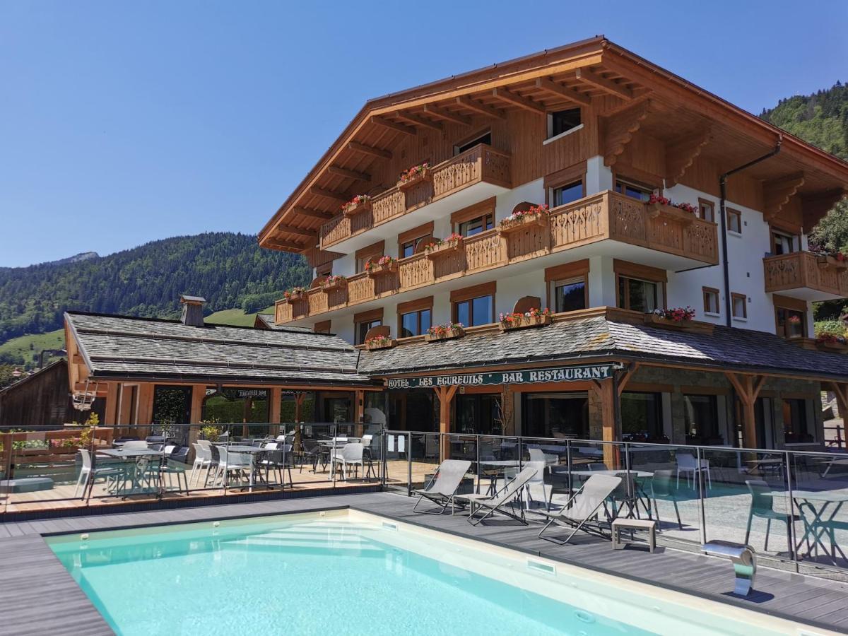 Hotel-Chalet Les Ecureuils Restaurant, Piscine, Garage رون - ألب المظهر الخارجي الصورة