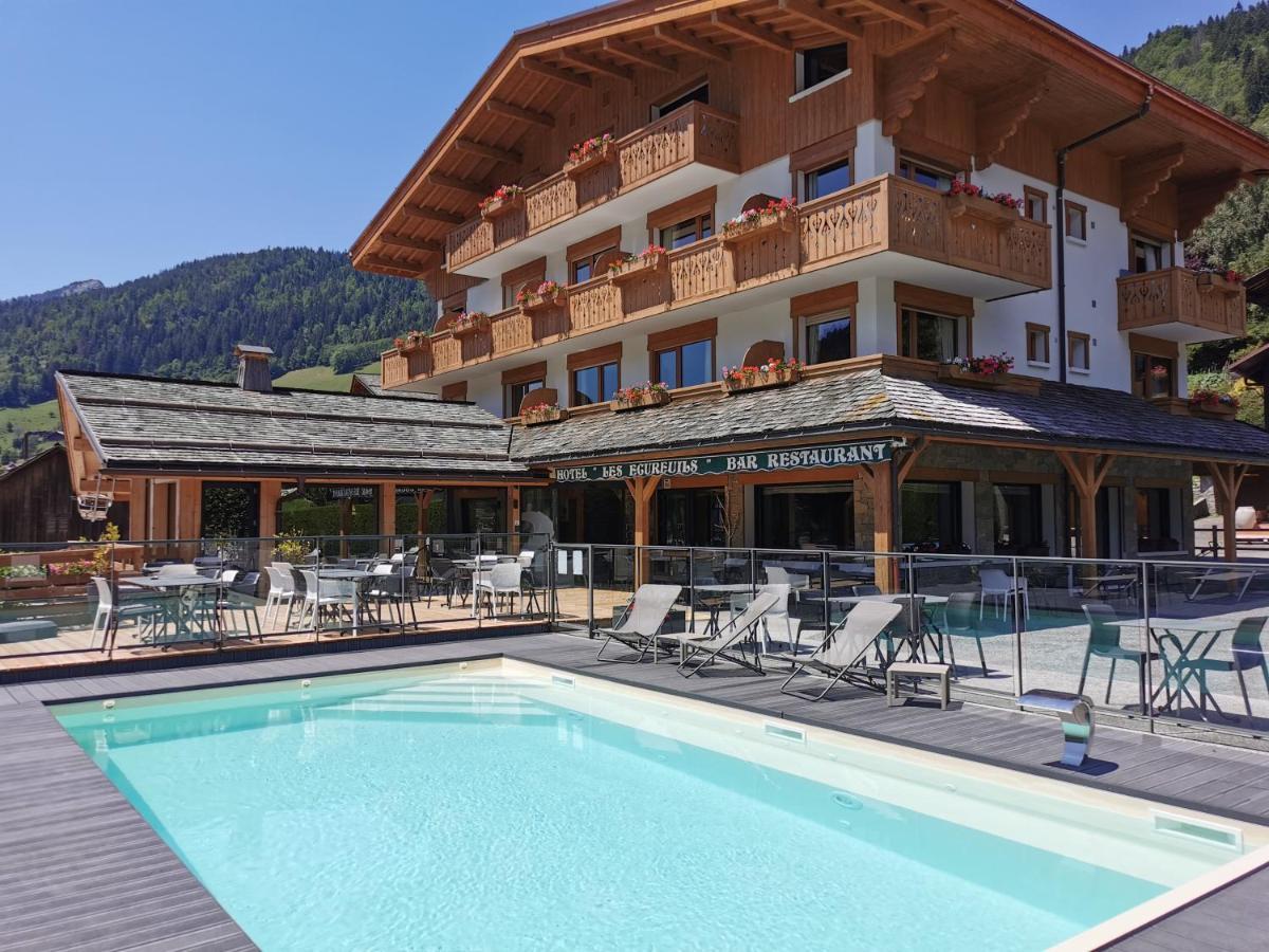Hotel-Chalet Les Ecureuils Restaurant, Piscine, Garage رون - ألب المظهر الخارجي الصورة